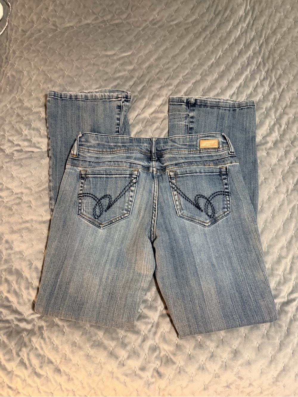 refuge bootcut Light Blue Jeans 7R #48 - Picture 5 of 13